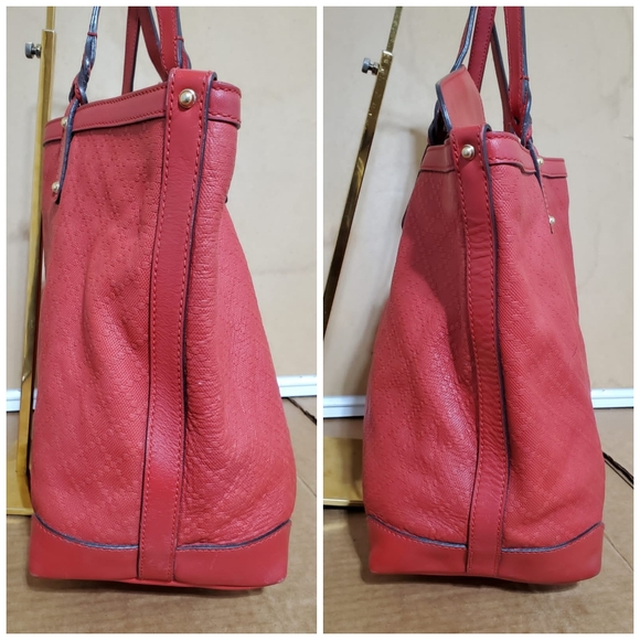 Gucci Craft Tote Diamante Leather Red - Picture 8 of 12